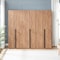 Manhattan Comfort Lee Wardrobe Closet 3.0 in Golden Brown, 3PK 3-WC003-GB - alternate 1